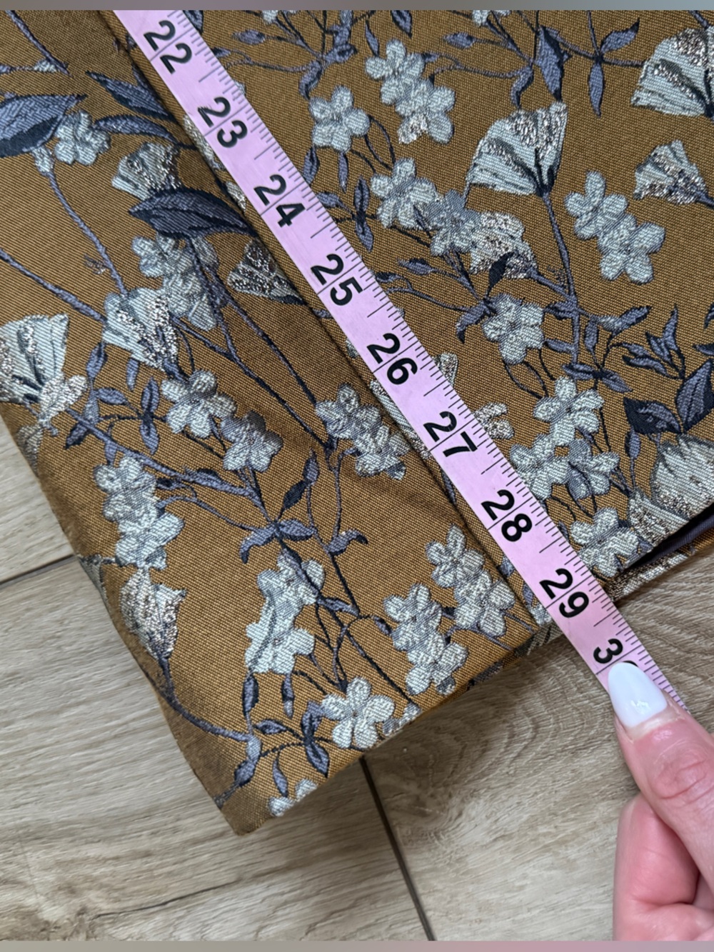 Banana Republic Eclat Brocade Blazer Gold Floral Metallic Jacquard Size 8 - Picture 12 of 15